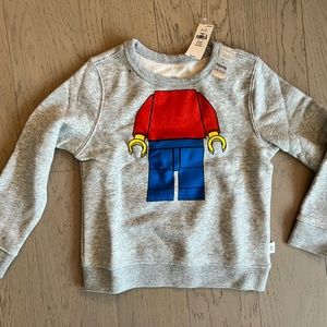 NWT Gap Lego Figurine Kids Sweatshirt, Size 5